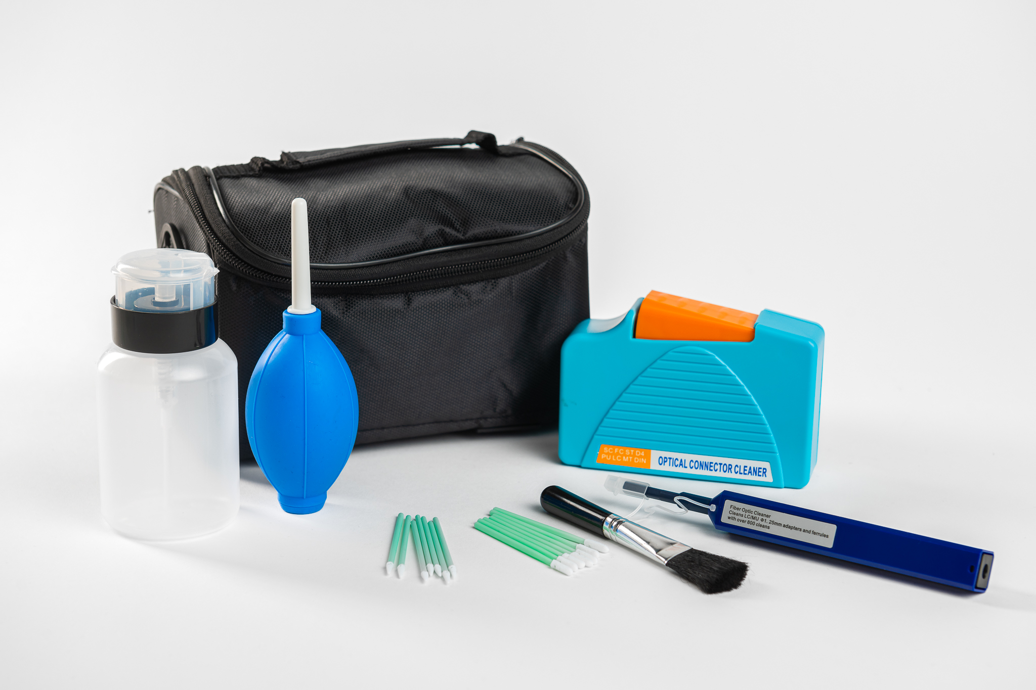 Glasvezel schoonmaak set 1.25mm LC, glasvezel cleaning set